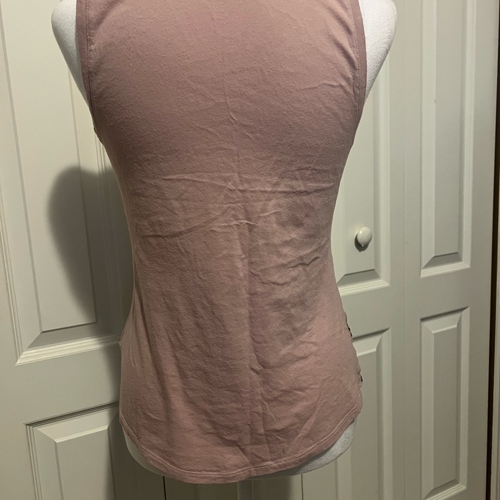 Sequin Embellished Pink Tank Top - Picture 2 of 6